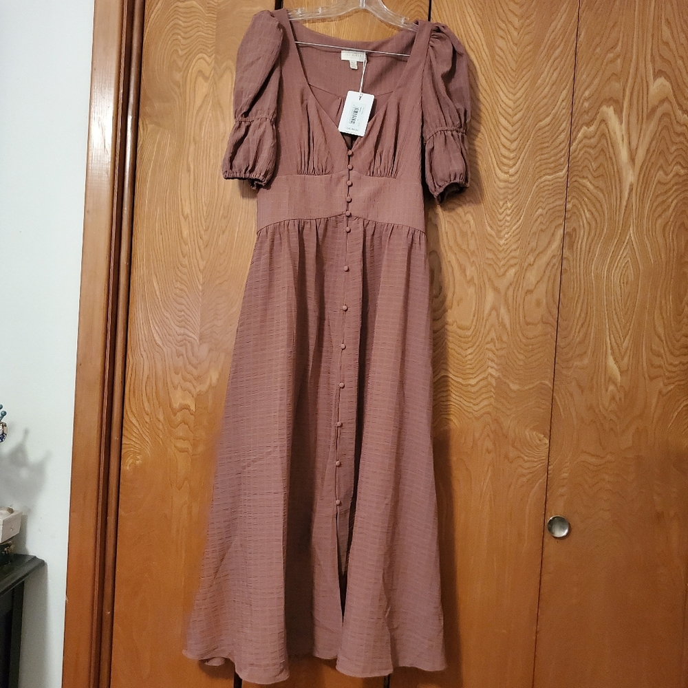 Ted Baker Angeia Textured Midi Dress - Picture 3 of 6